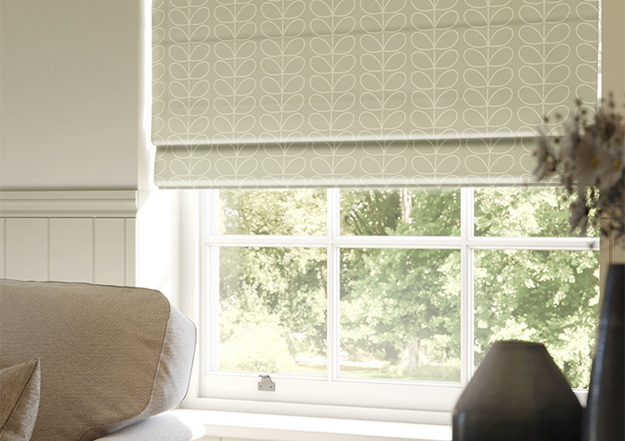Orla Kiely Linear Stem, Pebble - Twist&Fit Roman Blind - Image 5